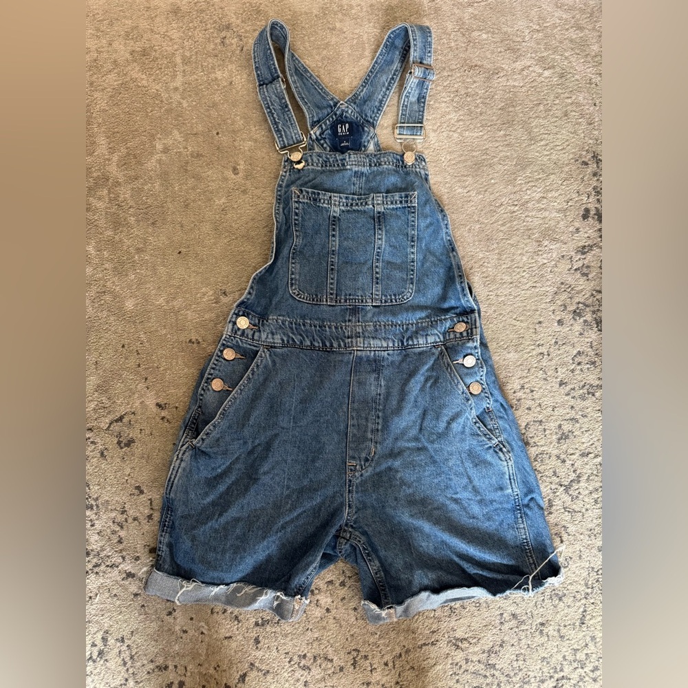 GAP Blue Denim Short Overalls